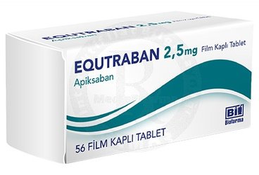 Equtraban 2,5 mg Film Kaplı Tablet (56 Adet)
