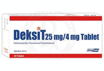 DEKSİT 25 MG/4 MG TABLET