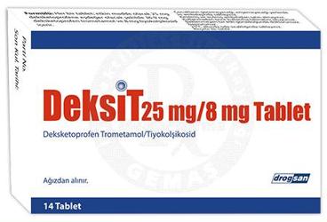 DEKSİT 25 MG/8 MG TABLET
