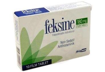 FEKSINE 180 MG FILM KAPLI TABLET, 10 ADET