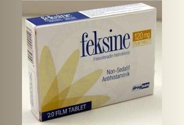 FEKSINE 120 MG FILM KAPLI TABLET, 20 ADET