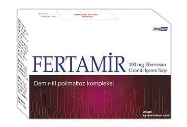 FERTAMİR 100 MG EFERVESAN GRANÜL İÇEREN SAŞE, 30 ADET