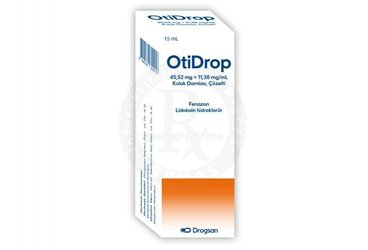 Otidrop 45,52 mg + 11,38 mg/ml Kulak Damlası, Çözelti (1 Adet)