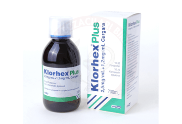 KLORHEX PLUS 2.5 MG/ML + 1.2 MG/ML GARGARA,200 ML