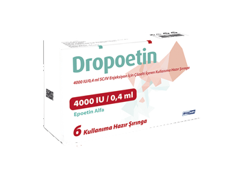 DROPOETIN 4000 IU/0,4 ML SC/IV ENJEKSIYON ICIN COZELTI ICEREN KULLANIMA HAZIR SIRINGA, 6 ADET