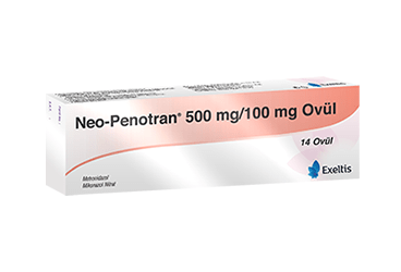 NEO-PENOTRAN 500 MG/ 100 MG OVUL, 14 ADET