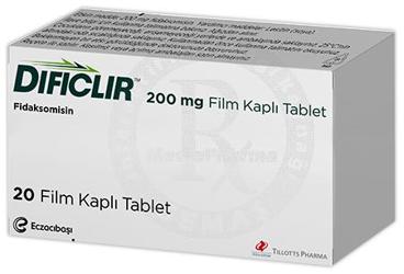 DİFİCLİR 200 MG FİLM KAPLI TABLET, 20 ADET