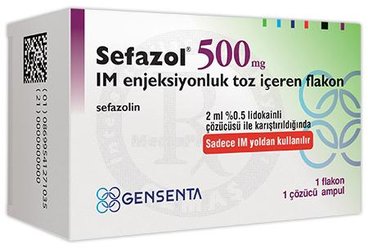 SEFAZOL 500 MG IM ENJEKSİYONLUK TOZ VE ÇÖZÜCÜ, 1 ADET