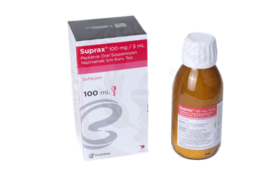 SUPRAX 100 MG/5 ML PEDIATRIK ORAL SUSPANSIYON HAZIRLAMAK İÇİN KURU TOZ, 100 ML