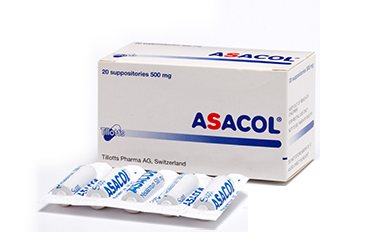 ASACOL 500 MG SUPOZITUVAR, 20 ADET