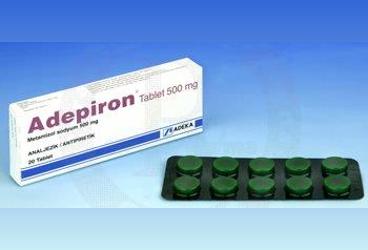 ADEPIRON 500 MG TABLET, 20 ADET