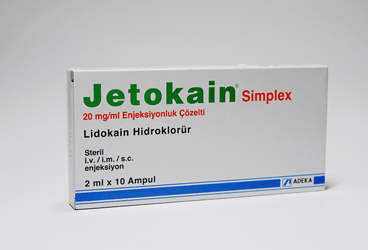 JETOKAIN SIMPLEX 20 MG/ML IV/IM/SC ENJEKSİYONLUK ÇÖZELTİ, 10 ADET