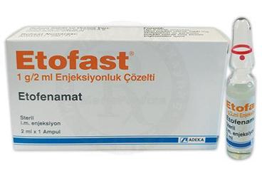 ETOFAST 1 G/2 ML IM ENJEKSİYONLUK ÇÖZELTI, 1 ADET