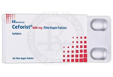 CEFORİST 600 MG FİLM KAPLI TABLET, 10 ADET