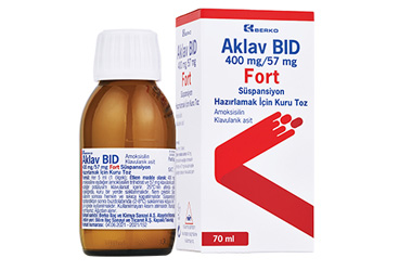 AKLAV BID 400 MG/57 MG FORT SÜSPANSİYON HAZIRLAMAK İÇİN KURU TOZ, 70 ML
