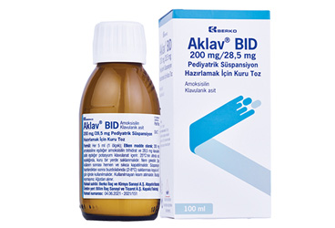 AKLAV BID 200 MG/28,5 MG PEDİYATRİK SÜSPANSİYON HAZIRLAMAK İÇİN KURU TOZ, 100 ML