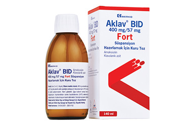 AKLAV BID 400 MG/57 MG FORT SÜSPANSİYON HAZIRLAMAK İÇİN KURU TOZ, 140 ML