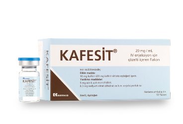 KAFESIT 20 MG/ML IV ENJEKSIYON ICIN COZELTI ICEREN 10 FLAKON