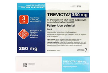 TREVICTA 350 MG IM ENJEKSİYON İÇİN UZUN SALIMLI SÜSPANSİYON, 1 ADET KULLANIMA HAZIR ENJEKTÖR VE 2 ADET GÜVENLİKLİ İĞNE