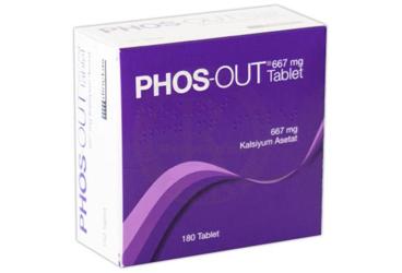 PHOS-OUT 667 MG TABLET, 180 ADET