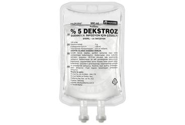 POLİFLEKS % 5 DEKSTROZ SUDAKİ IV İNFÜZYON İÇİN ÇÖZELTİ, 500 ML SETSIZ