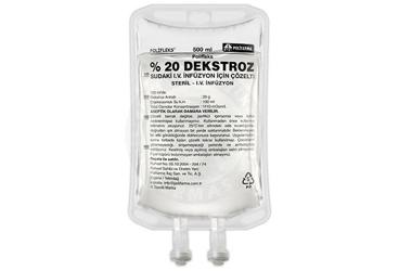 POLIFLEKS %20 DEKSTROZ SUDAKİ IV İNFÜZYON İÇİN ÇÖZELTİ, 500 ML SETSİZ