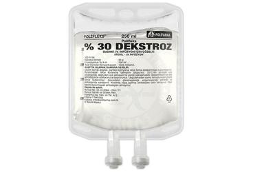 POLIFLEKS %30 DEKSTROZ SUDAKİ IV İNFÜZYON İÇİN ÇÖZELTİ, 250 ML SETSİZ