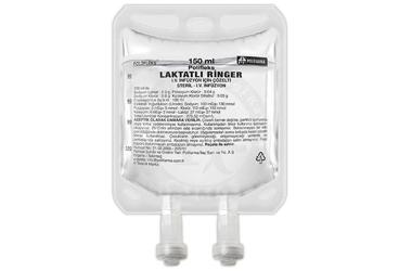 POLİFLEKS LAKTATLI RİNGER IV İNFÜZYON İÇİN ÇÖZELTİ, 150 ML (PVC TORBA) SETSİZ