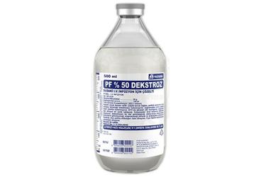 PF %50 DEKSTROZ SUDAKİ IV İNFÜZON İÇİN ÇÖZELTİ, 500 ML SETSİZ