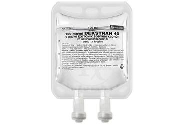 POLİFLEKS 100 MG/ML DEKSTRAN40+9 MG/ML İZOTONİK SODYUM KLORÜR I.V. İNFÜZYON İÇİN ÇÖZELTİ, 100 ML SETLİ(PVC)
