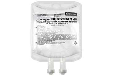 POLİFLEKS 100 MG/ML DEKSTRAN40+9 MG/ML İZOTONİK SODYUM KLORÜR I.V. İNFÜZYON İÇİN ÇÖZELTİ, 250 ML SETLİ(PVC)