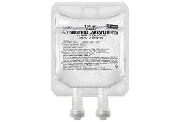 POLİFLEKS %5 DEKSTROZ LAKTATLI RİNGER IV İNFÜZYON İÇİN ÇÖZELTİ, 150 ML TORBA SETLİ