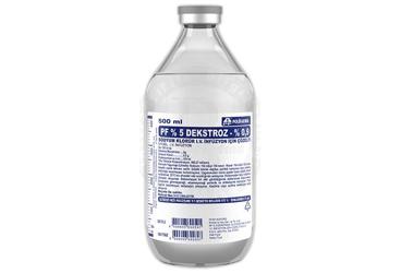 PF %5 DEKSTROZ %0,9 SODYUM KLORÜR IV İNFÜZON İÇİN ÇÖZELTİ, 500 ML SETSİZ