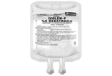 POLİFLEKS İZOLEN-P %5 DEKSTROZLU ELEKTROLİT IV İNFÜZYON İÇİN ÇÖZELTİ, 250 ML PVC TORBA SETLİ