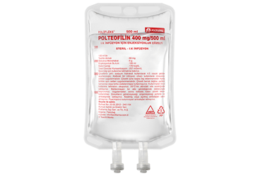 POLTEOFİLİN 400 MG/500 ML IVÎNFÜZYON İÇİN ENJEKSİYONLUK ÇÖZELTİ, 500 ML SETSIZ