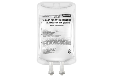 POLIFLEKS %0,45 SODYUM KLORUR IV INFUZYON ICIN COZELTI, 500 ML (SETSIZ)