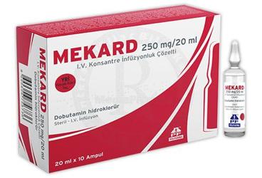 MEKARD 250 mg/20 ml I.V. KONSANTRE İNFÜZYONLUK ÇÖZELTİ