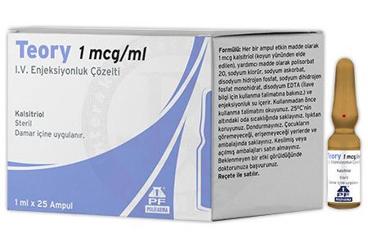 TEORY 1 MCG/ML I.V. ENJEKSİYONLUK ÇÖZELTİ, 25 ADET
