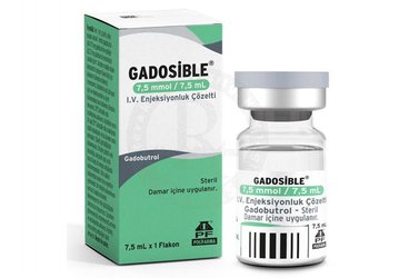 Gadosible 7,5 mmol/ 7,5 mL I.V. Enjeksiyonluk Çözelti (1 adet)