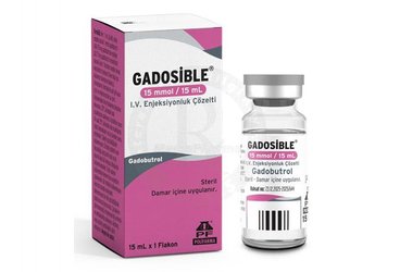 Gadosible 15 mmol/ 15 mL I.V. Enjeksiyonluk Çözelti (1 adet)