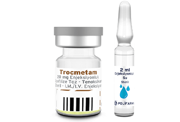 TROCMETAM 20 MG ENJEKSİYONLUK LİYOFİLİZE TOZ, 1 ADET