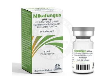 MİKAFUNGUS 100 MG I.V. İNFÜZYONLUK ÇÖZELTİ HAZIRLAMADA KULLANILACAK KONSANTRE İÇİN TOZ, 1 ADET