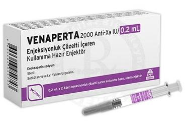 VENAPERTA 2000 ANTİ-XA IU/0,2 ML ENJEKSİYONLUK ÇÖZELTİ İÇEREN KULLANIMA HAZIR ENJEKTÖR, 2 ADET