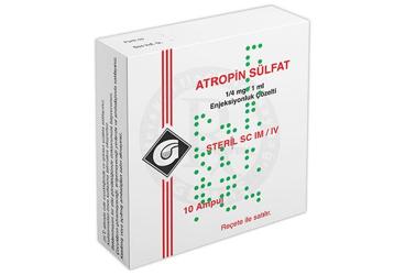 ATROPİN SÜLFAT GALEN 0,25 MG/1 ML IV/IM/SC ENJEKSİYONLUK ÇÖZELTİ