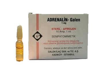 ADRENALİN BASE GALEN 0,25 MG/ML ENJEKSİYONLUK ÇÖZELTİ, 10 AMPUL