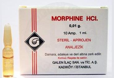 MORPHINE HCL 10 MG/1 ML ENJEKSİYONLUK ÇÖZELTİ (10 AMPUL)