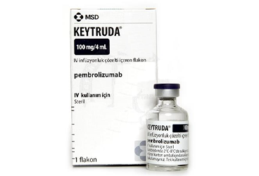 KEYTRUDA 100 MG/4 ML IV INFUZYONLUK COZELTI İÇEREN FLAKON, 1 ADET