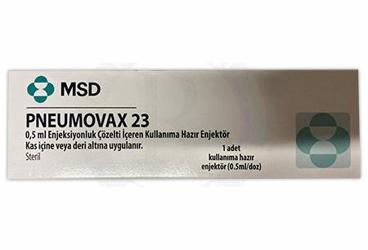 PNEUMOVAX 23 0,5 ML ENJEKSİYONLUK ÇÖZELTİ İÇEREN KULLANIMA HAZIR ENJEKTÖR, 1 ADET