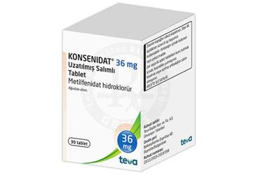KONSENİDAT 36 mg UZATILMIŞ SALIMLI TABLET, 30 ADET