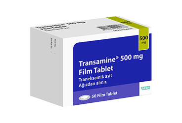 TRANSAMINE 500 MG FILM TABLET, 50 ADET